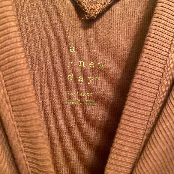 A•NEW•DAY 2XL MAUVE JERSEY DRESS - Picture 4 of 7